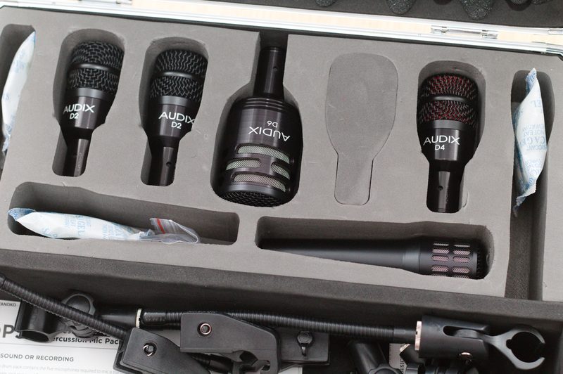 Audix Mikrofonset für Schlagzeug im Koffer